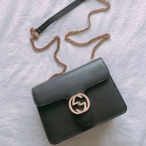 Gucci Interlocking GG Black Crossbody